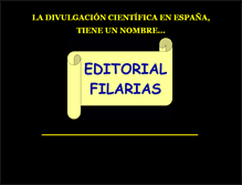 Tablet Screenshot of editorialfilarias.com